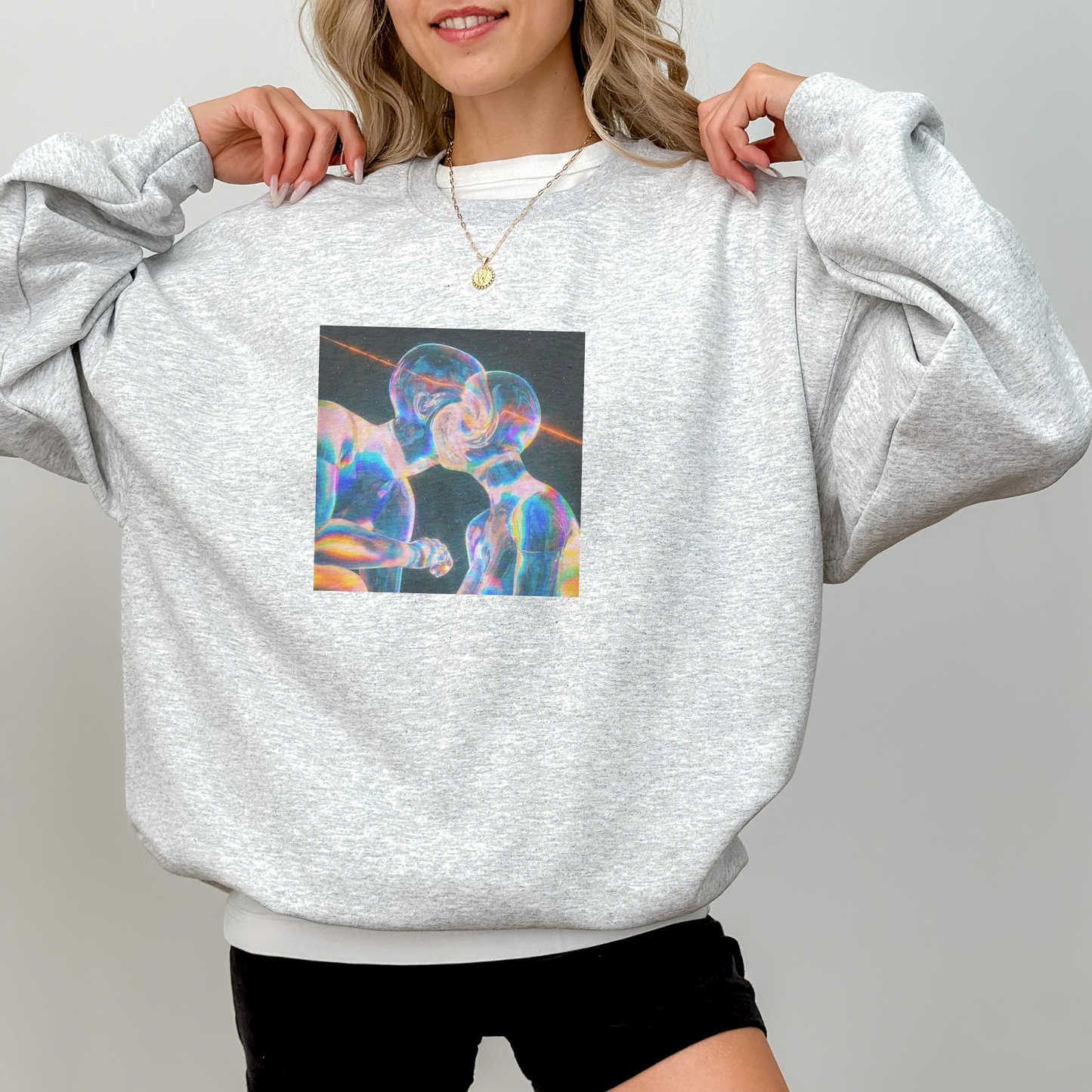 Soul Mates in Love Aesthetic Crewneck Sweatshirt