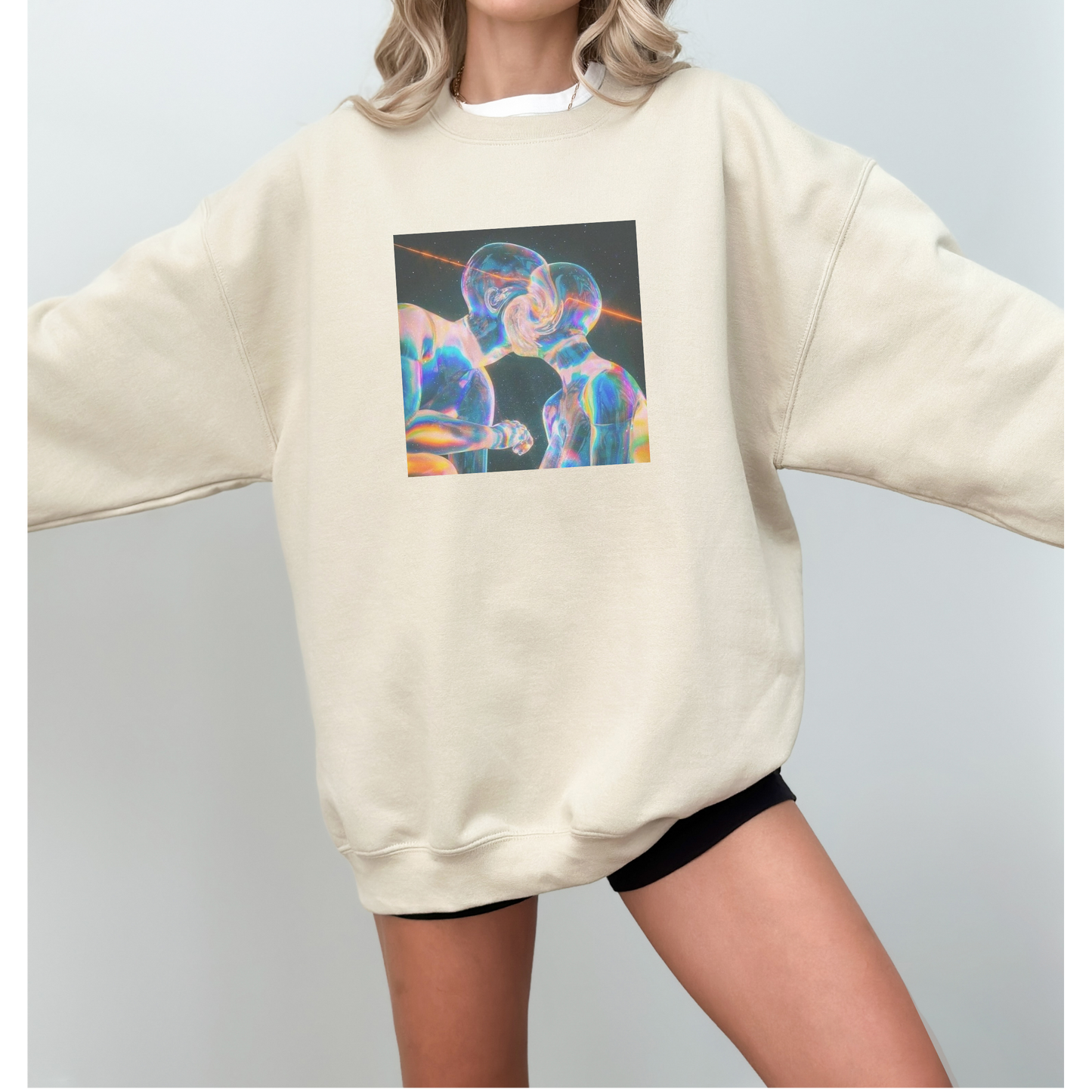 Soul Mates in Love Aesthetic Crewneck Sweatshirt