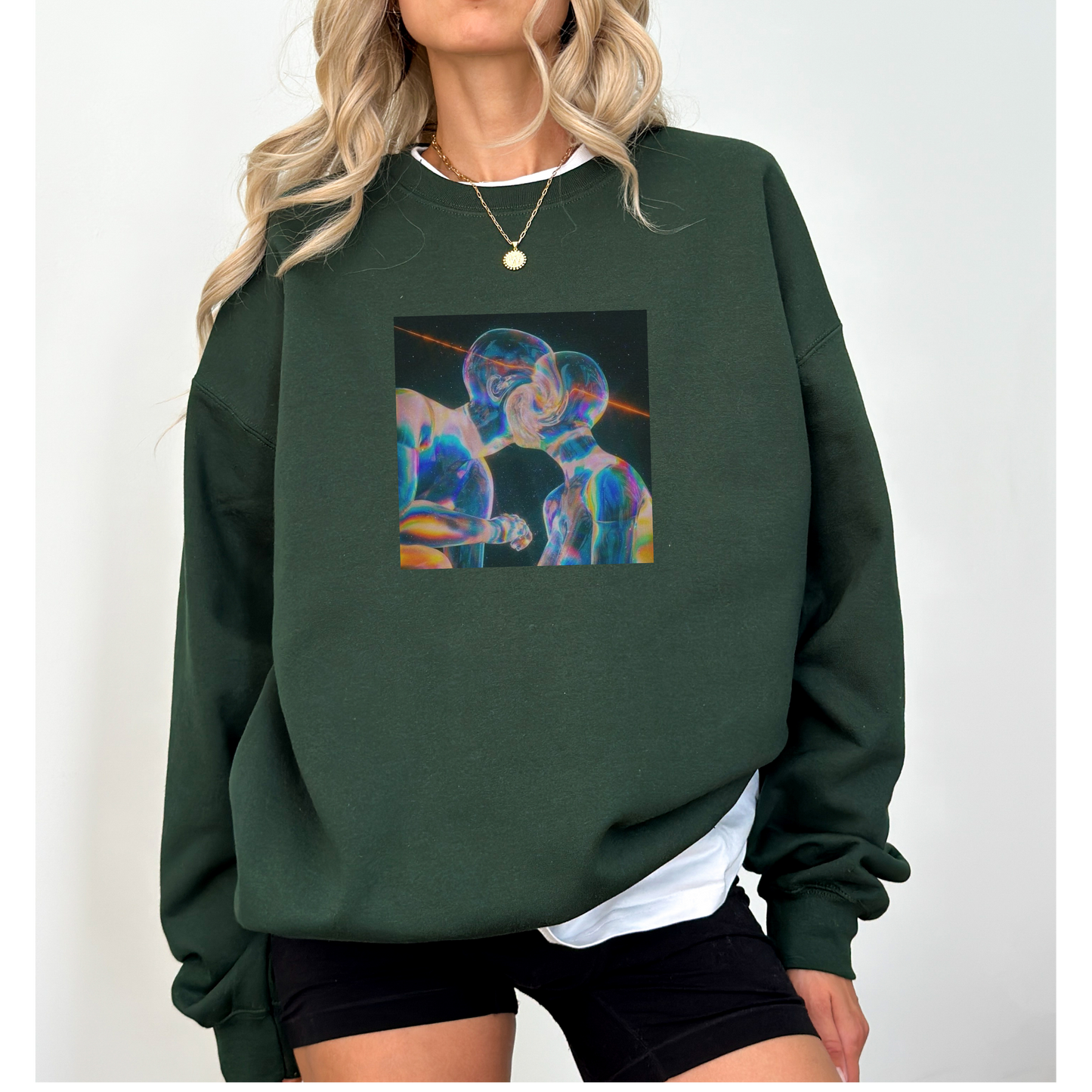 Soul Mates in Love Aesthetic Crewneck Sweatshirt