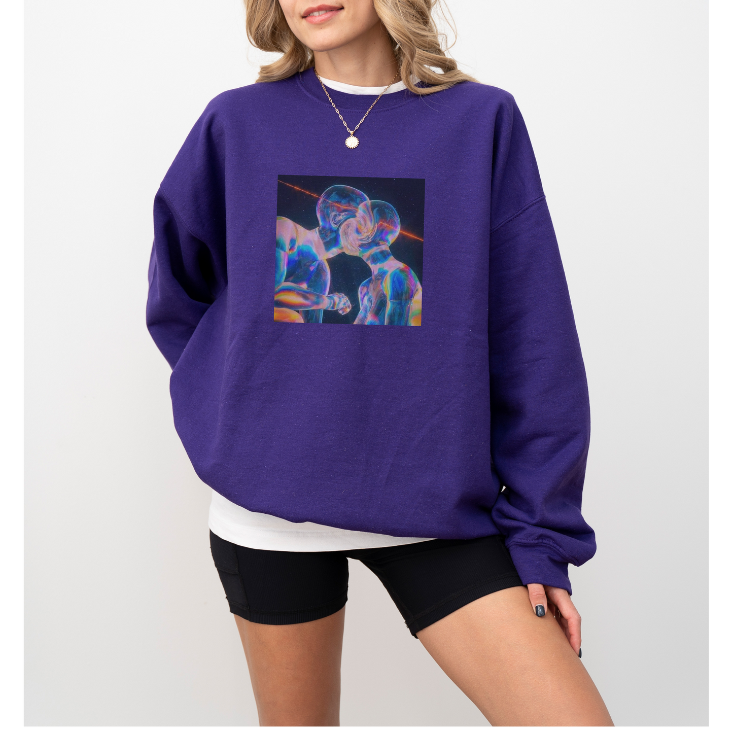 Soul Mates in Love Aesthetic Crewneck Sweatshirt