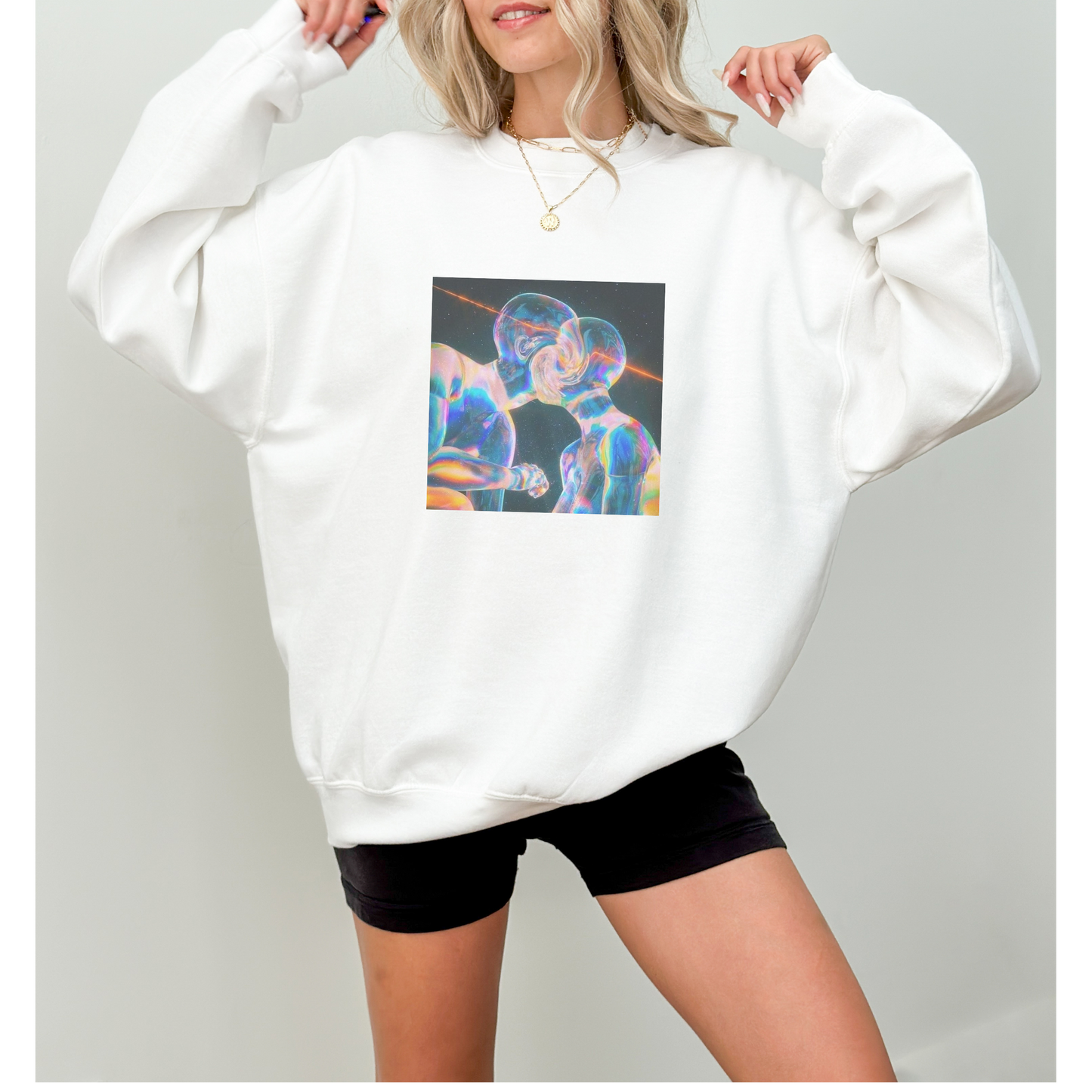 Soul Mates in Love Aesthetic Crewneck Sweatshirt