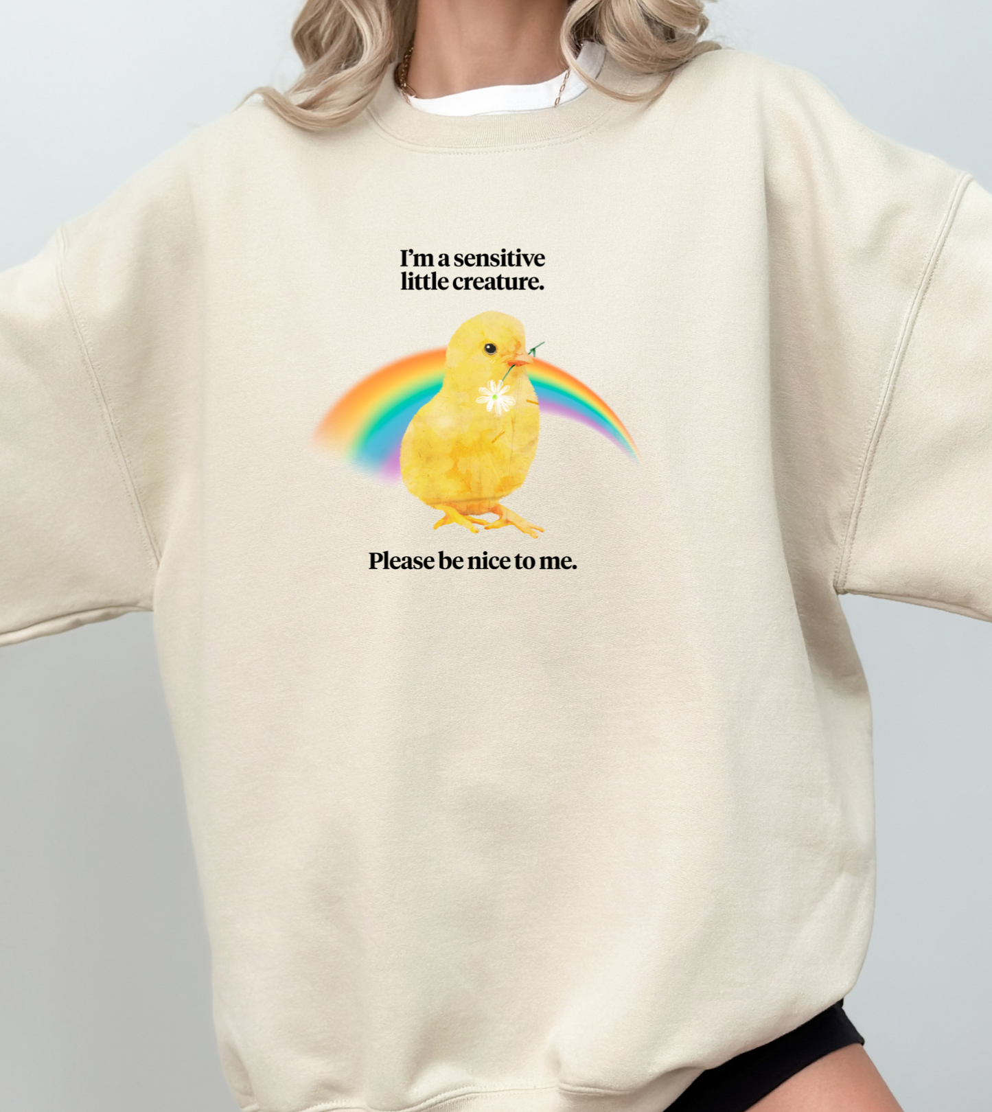 Trendy Y2K "I'm a sensitive creature" Aesthetic Funny Sweatshirt