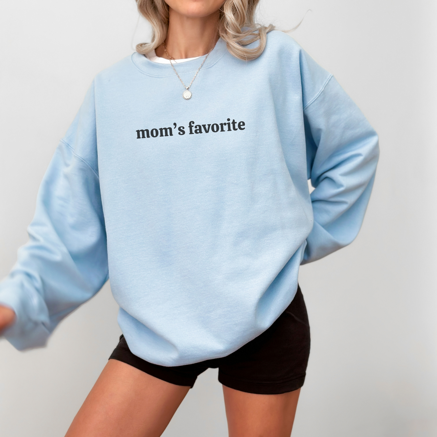 'Mom's Favorite' Funny Crewneck Sweatshirt