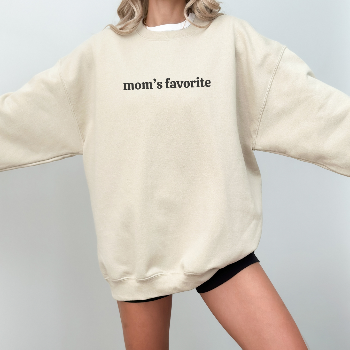 'Mom's Favorite' Funny Crewneck Sweatshirt