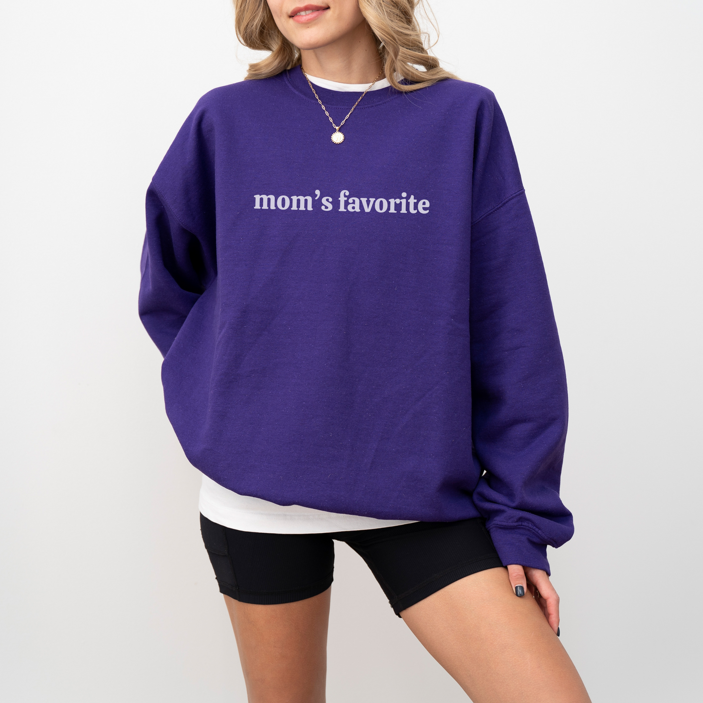 'Mom's Favorite' Funny Crewneck Sweatshirt