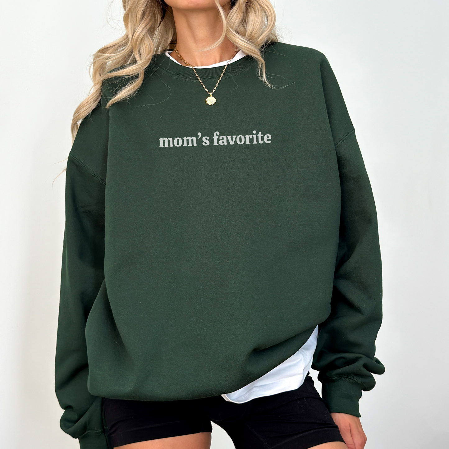 'Mom's Favorite' Funny Crewneck Sweatshirt